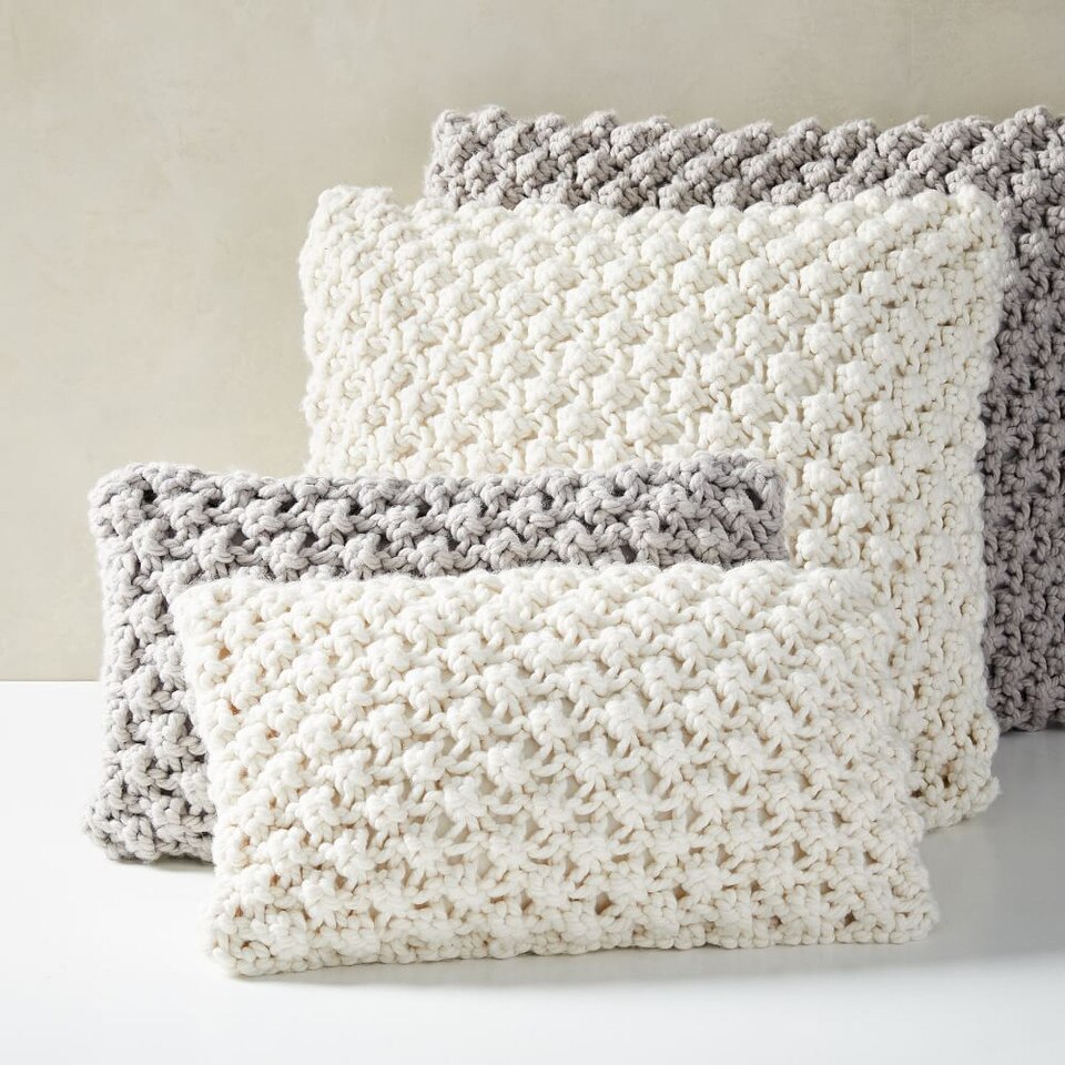 Bobble Knit Pillow Covers